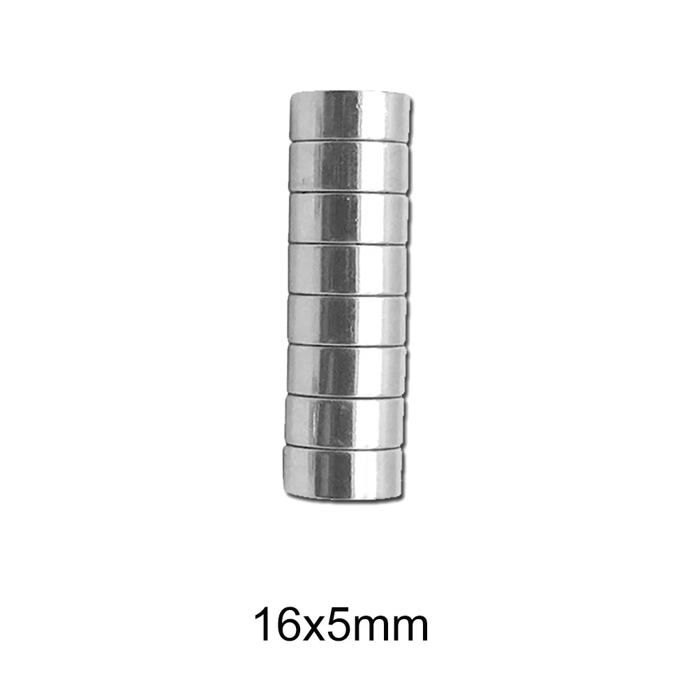 2/5/10/20/50PCS 16×5 mm Round Search Magnet 16x5mm Strong Powerful Magnets Disc 16mmx5mm Neodymium Magnet Strong 16*5 N35