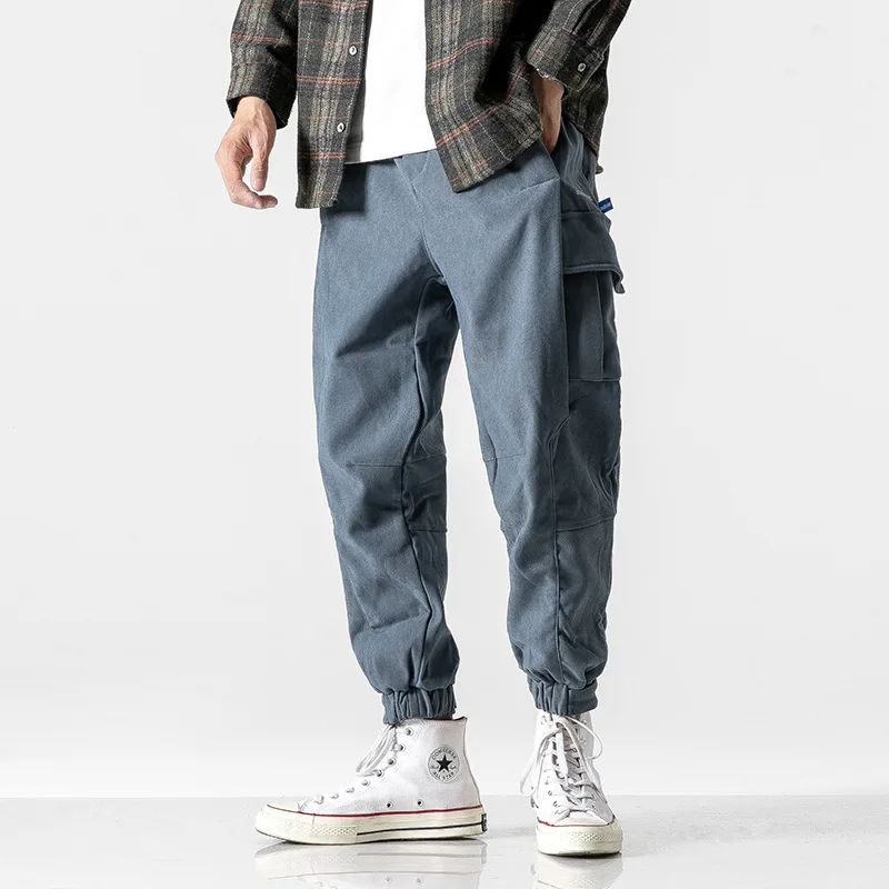 

Luoye luo ye Origional Four Seasons Basic Men's Large Pocket Workwear Cut Loose Casual Pants Men's St-1939