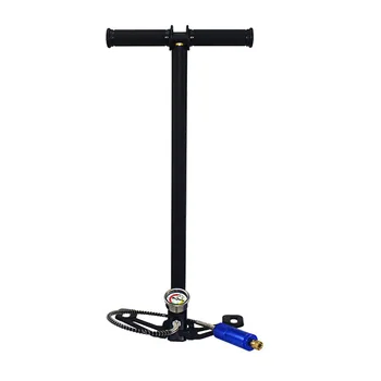 

DCCMS 30MPA4500PSI High Pressure Air Pump Hand Operated PCP Pump Stainless Steel For Camping Diving Shooting Car Bicycle Hunting