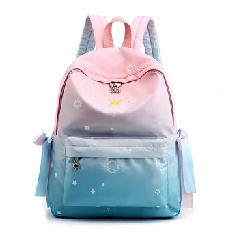 

Crown Printing Backpacks For Girls Children School Bags Laptop backpack Book Bag Women Backpack Mochila Escolar