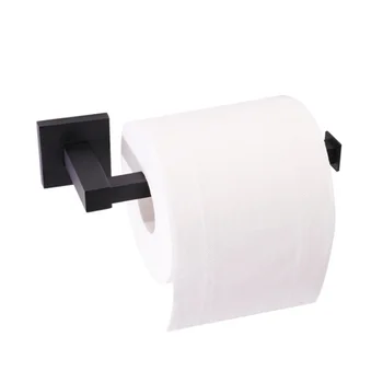 

1pc Stainless Steel Square With Perforated Installation Toilet Paper Holder Paper Roll Holder for Home