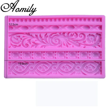

Aomily 5 In 1 Euporean Pattern Silicone Mold Cake Molds Pastry Chocolate Mold Cake Border Decorating Mold Kitchen Baking Tools
