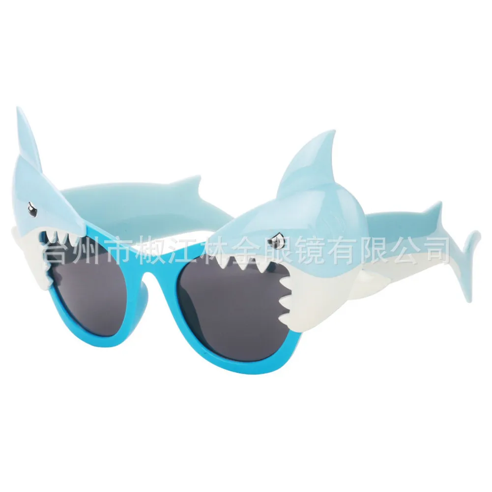 New Style Creative Blue Shark Toy Glasses Party Glasses Supplies Photographic Prop Holiday Ball Dressing up Glasses
