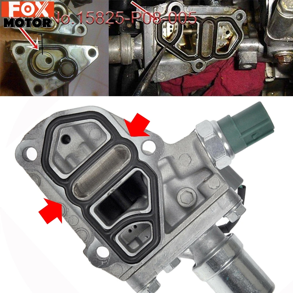 Upper + Lower VTEC Spool Valve Solenoid Gasket Kit for Honda Civic GSR NSX D16Z6 B18C1 B16A2 B18C5 36172-P08-015 15825-P08-005