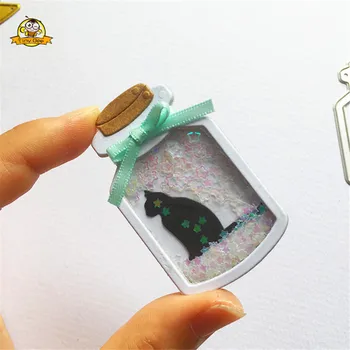 

Shake Card Bottle Dies Cutter Metal Cutting Dies for diy Scrapbooking Album Greeting Cards Decorative Craft Embossing Die Cut