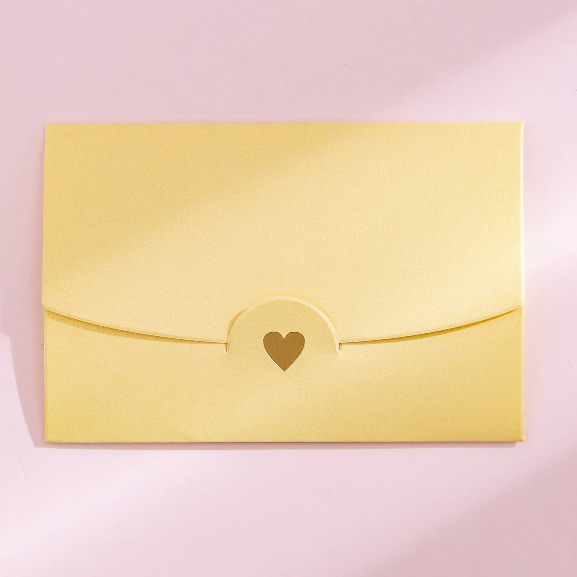 Enveloppes colorées en papier nacré, 20 pièces, Mini cartes de vœux  10.5x7CM avec boucle d'amour