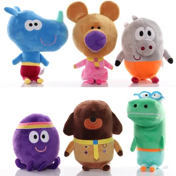 

6 Styles 20-30cm Hey Duggee Plush Toys Betty Happy Rhino Doll Birthday Cute Cartoon Anime Figure Christmas Gifts For Children