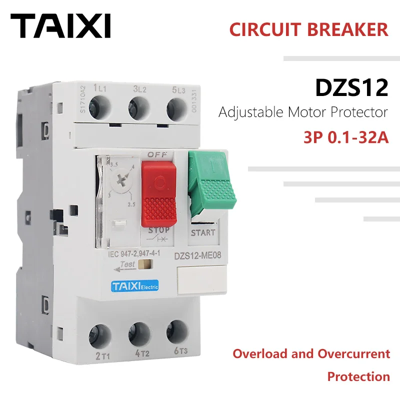 

Motor starter GV2ME Circuit Breaker Push Button Protector Anti-overload Fuse 32A Ajustable Current AC-3 MCCB