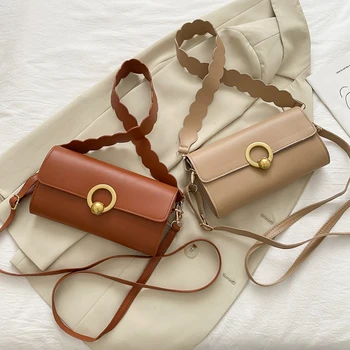 

Women Leather Small Shoulder Crossbody Handbags Fashion Exquisite Shopping Bag Simple Solid Color Messenger Bag