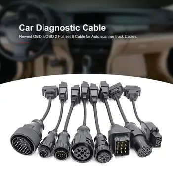 

Truck Cables Pro OBD2 OBDII Car Auto Cable Trucks Diagnostic Tool Connect Cable 8 PCS Trucks Cables for CDP ds150E