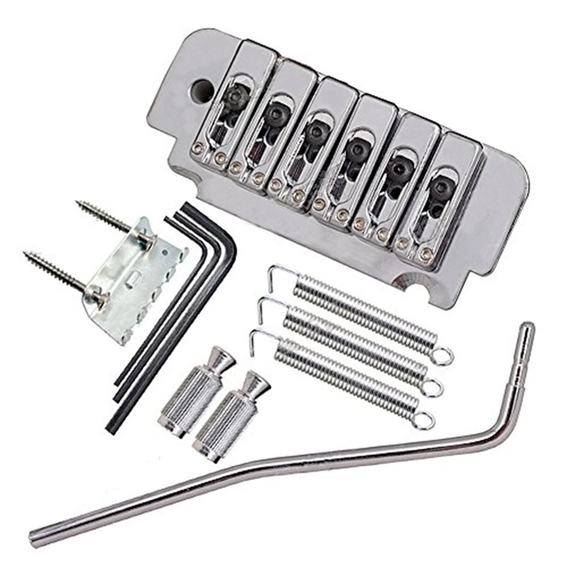 

6-String Saddle Tremolo Bridge for Electric Guitar Heavy Duty Thick Base