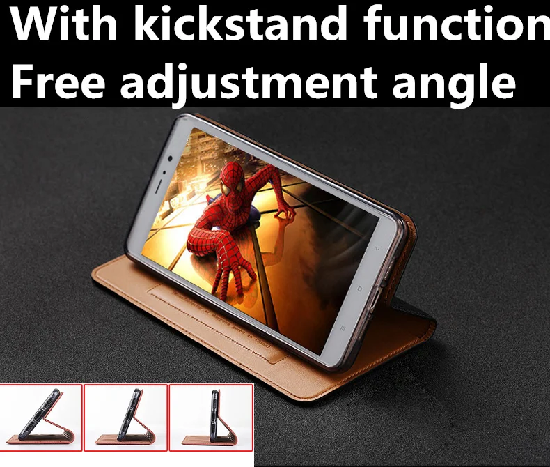 Empfohlen uDKbG Genuine Leather Phone Case Credit Card Slot Holder For Xiaomi Redmi Note 8 Case For Xiaomi Redmi Note 8 Pro Flip Cover Coque