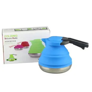 

1200ML Portable Silicone Folding Kettle Kitchen Outdoor Camping Hiking Kit Stove Y51D