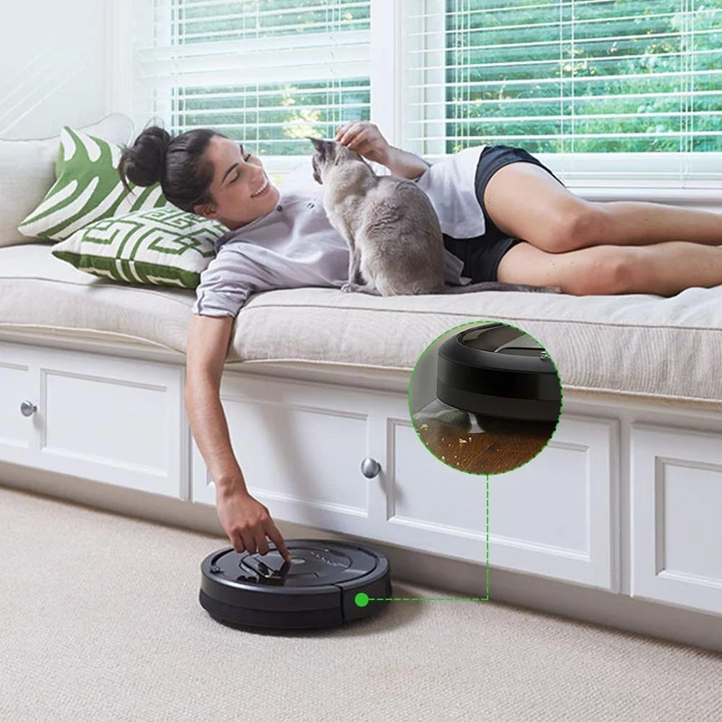 Для I7 Сменный фильтр, совместимый с Irobot Roomba I7+/I7 Plus E5 E6 E7 серии пылесос, 8 шт. Hepa фильтр+ 6 шт