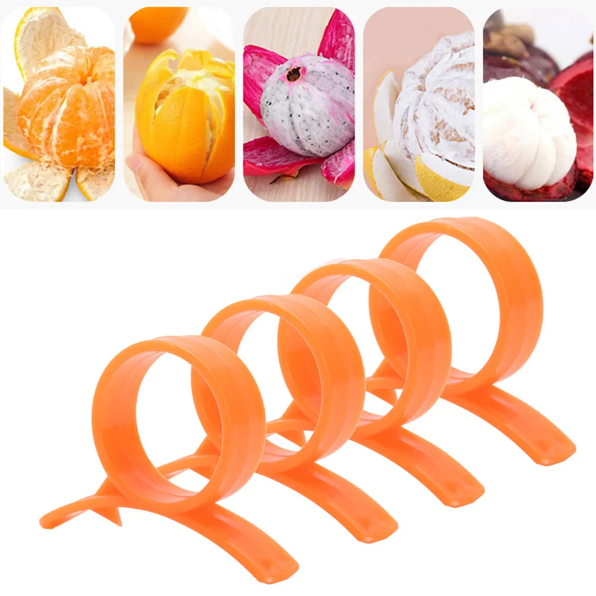 

1pcs Kitchen Gadgets Cooking Tools Peeler Parer Finger Type Open Orange Peel Orange Device emon Slicer Fruit Slicer Opener