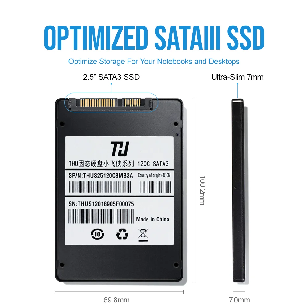 THU SATA3 SSD 120 ГБ 240 480 1 ТБ 2 5 &quotВнутренний жесткий диск для ноутбука настольного