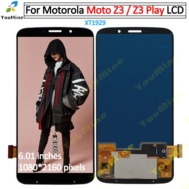 

For Motorola Moto Z3 Play XT1929 LCD Display Touch Screen Digitizer Assembly Replacement For Moto Z3 Play LCD