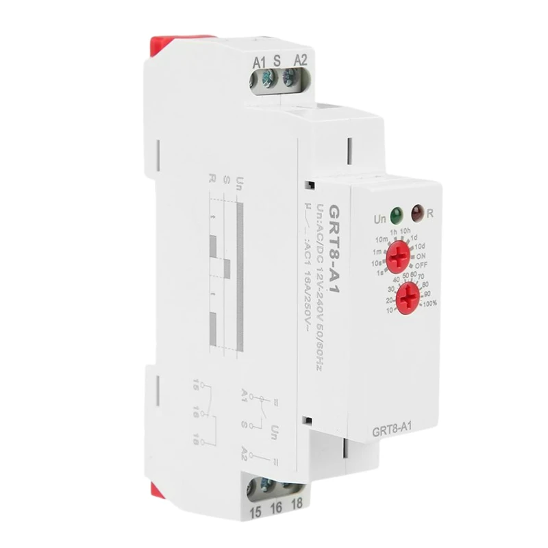 

GRT8-A1 Mini Power on Delay Time Relay DIN Rail Type AC/DC 12V240V