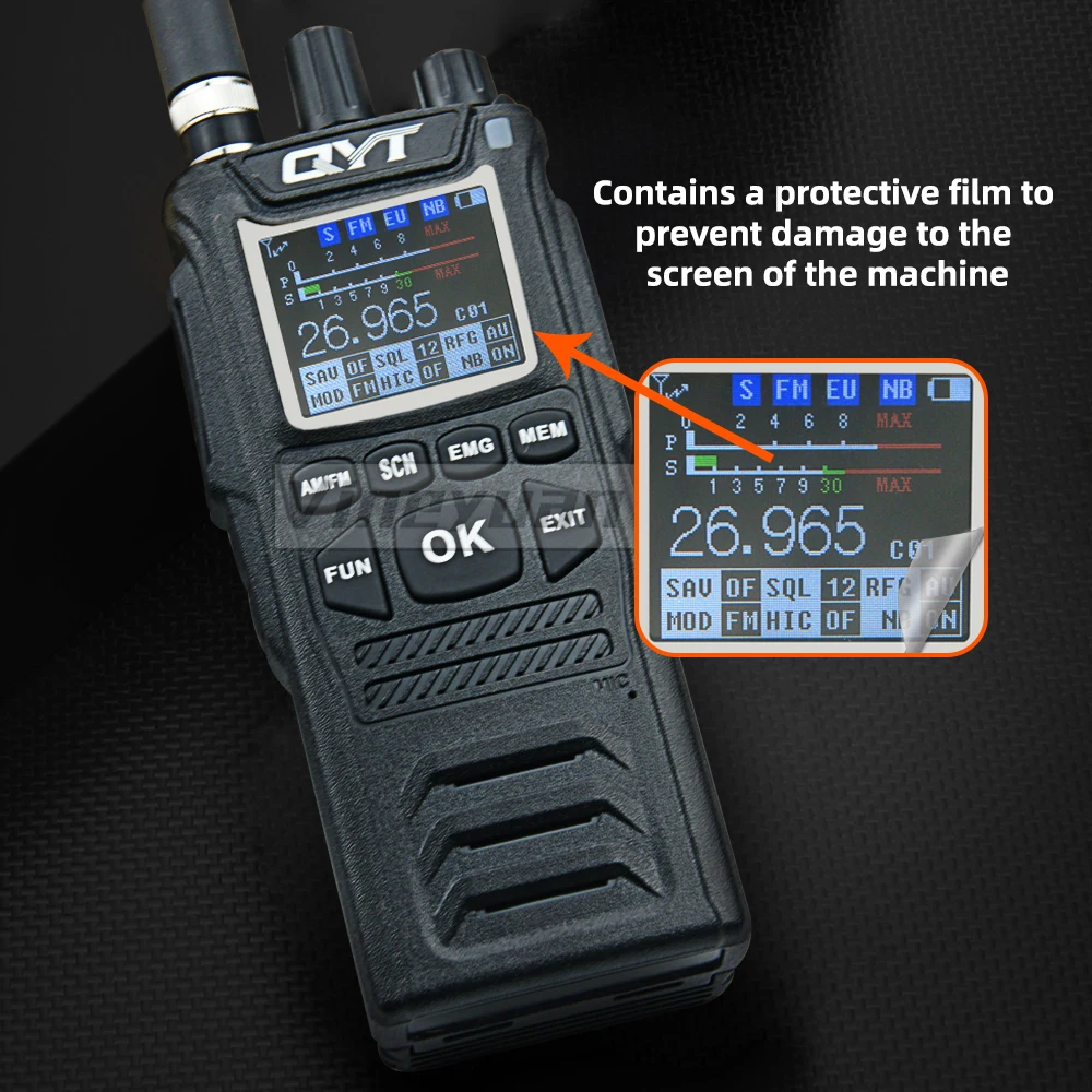 long distance walkie talkie NEW QYT 27MHz CB-58 Radio Standard Handheld 40 Channel  AM/FM CB Radio(4W Handheld Walkie Talkie) 26.965-27.405MHz walkie talkies for adults