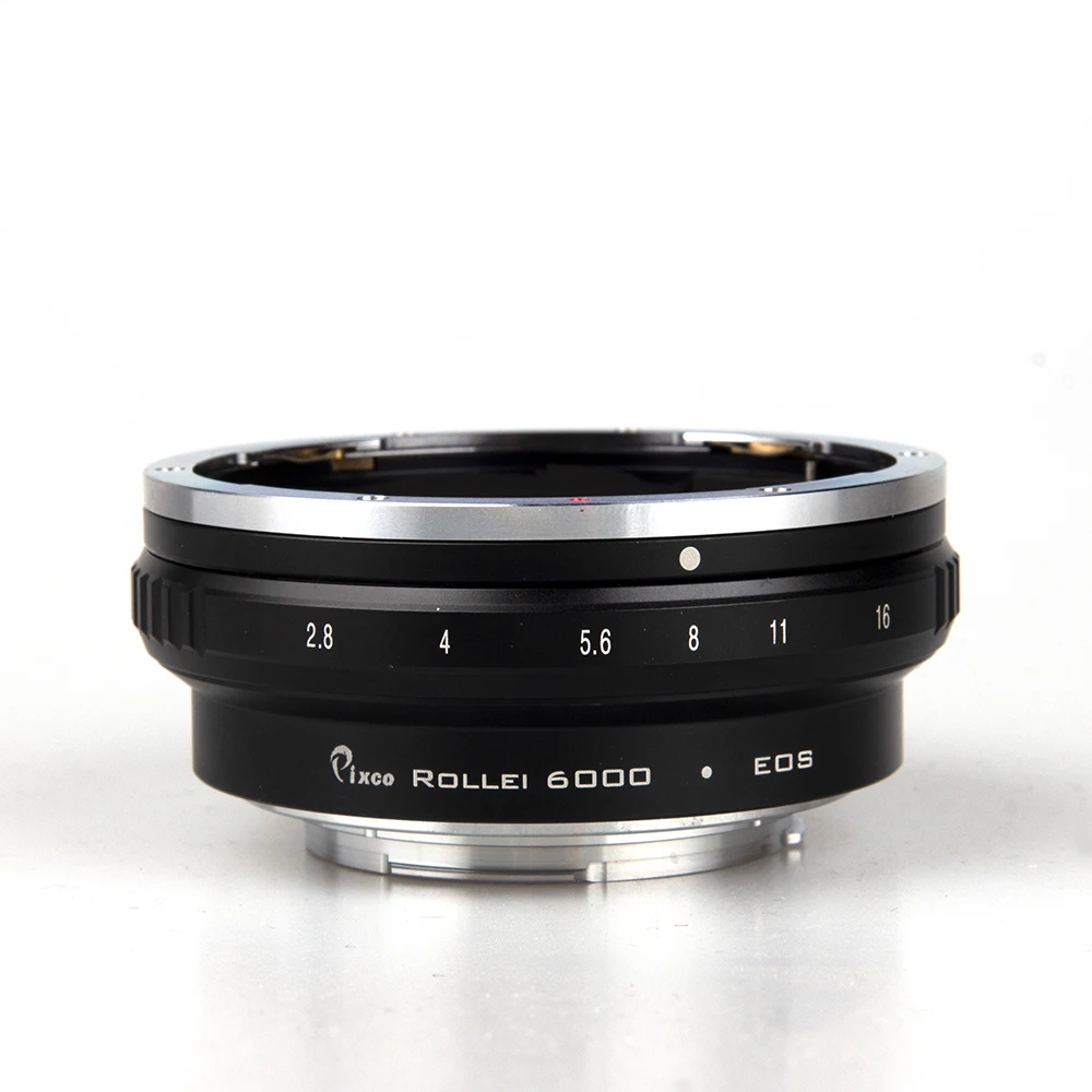 

Pixco Lens Mount Adapter Compatible with Rollei 6000 Lenses to Canon EOS EF/EF-S Cameras with Tripod