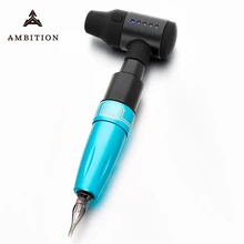 Комплекты татуировок Ambition с беспроводной батареей для длительной работы роторная Татуировка ручка машина пистолеты макияж машина lcd Мощность