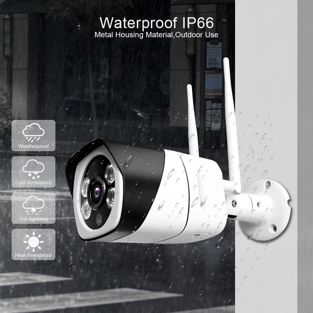 

1080P IP Camera Wifi 2MP Audio Email Alert Wireless CCTV Surveillance IR Night Vision Onvif Video Security Camera TF Card