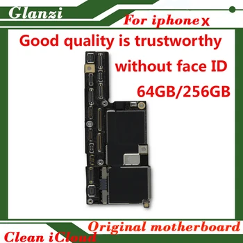 

Original Unlocked motherboard with IOS System for iphone x without face ID 64gb 256gb mainboard high quality tasted logic board