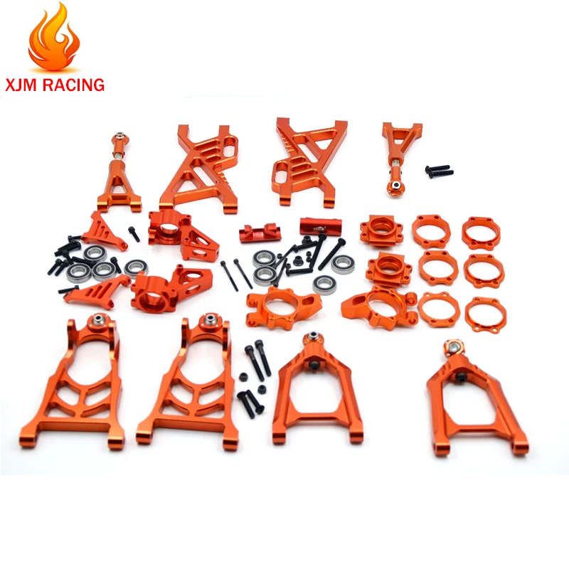 Комплект рычагов подвески из сплава с чпу со ступицей для 1/5 Hpi Rofun Rovan Kingmotor Baja 5b 5sc