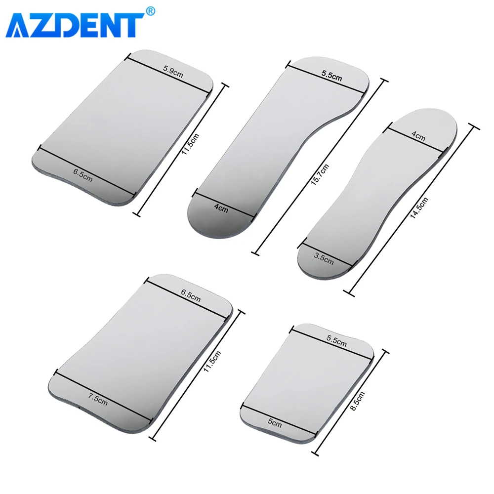 AZDENT 5 шт./коркор. стоматологическое зеркало для фотосъемки двусторонний