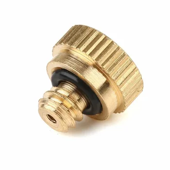 

10pcs/pack 1/4" Slip-Lok 10/24 Thread Misting Nozzle Tees With Nozzle+ 1 Plug For Low Pressure Misting System