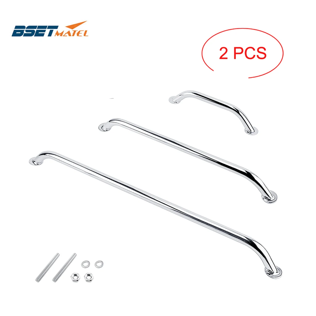 2x Marine Grade Ss 316 Grab Handle Door Handrail Grip Rail Grab Bar