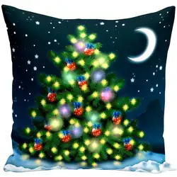 Чехол для подушки с принтом, чехол на Рождество, наволочка без подушки, внутренняя квадратная 45 см * 45 см, наволочка домашняя декоративная