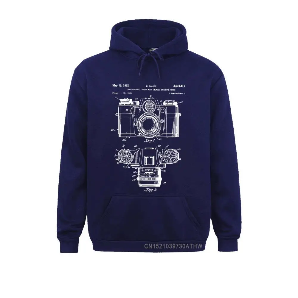 Women Long Sleeve Photography Lover Gift T-Shirt Camera Vintage Patent Print__5024 Sweatshirts Printed Hoodies Brand Clothes Photography Lover Gift T-Shirt Camera Vintage Patent Print__5024navy