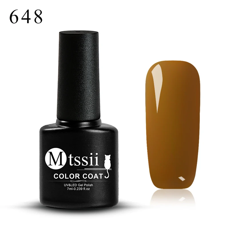 Mtssii 148 цветов 7 мл замачиваемый матовый эмалированный Гель-лак Светодиодный УФ-гель для ногтей лак основа верхнее покрытие дизайн ногтей маникюр - Цвет: BW2364