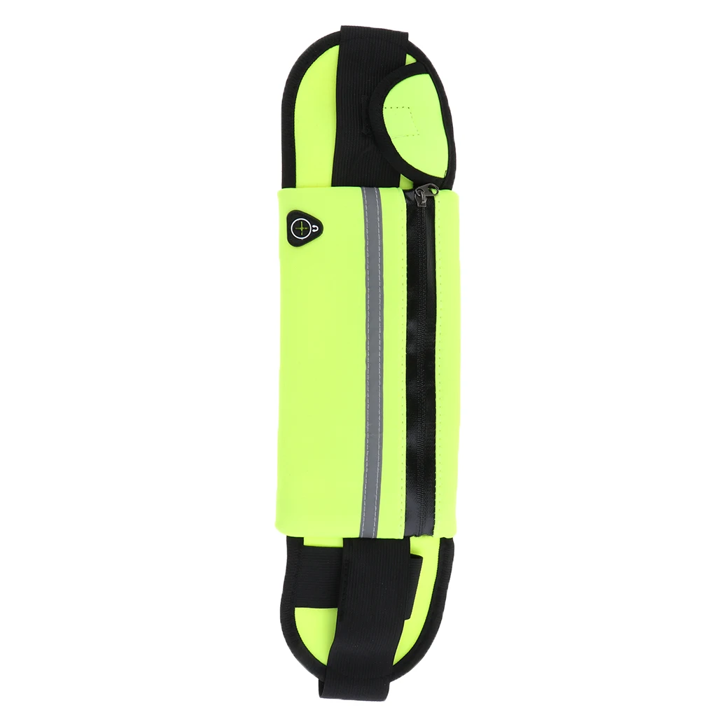 Reflect Running Belt Jogging Cycling Waist Pouch Bag W/ Water Bottle Holder Running Bags for Outdoor Sports