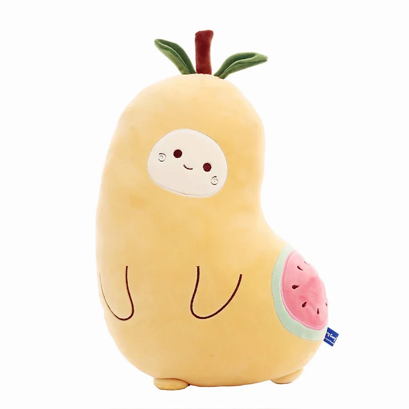 

Creative New Style Feather Never Divide Pear Plush Toy Doll Fruit Style Pillow for a Girlfriend Birthday Gift