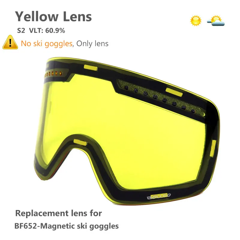 Лыжные очки с магнитными двухслойными линзами, лыжные противотуманные очки UV400, очки для сноубординга для мужчин, лыжные очки, очки с линзами