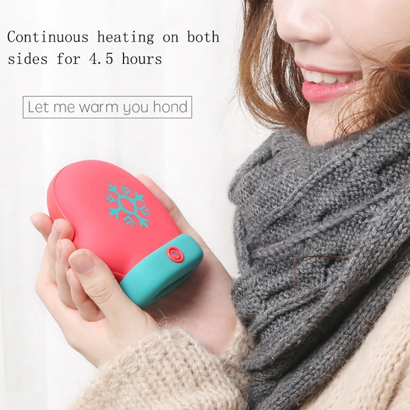 Christmas Mini Electric Warmer Hand Warmers Rechargeable Pocket Heater Warming Can Be Used for Mobile Power Home Travel