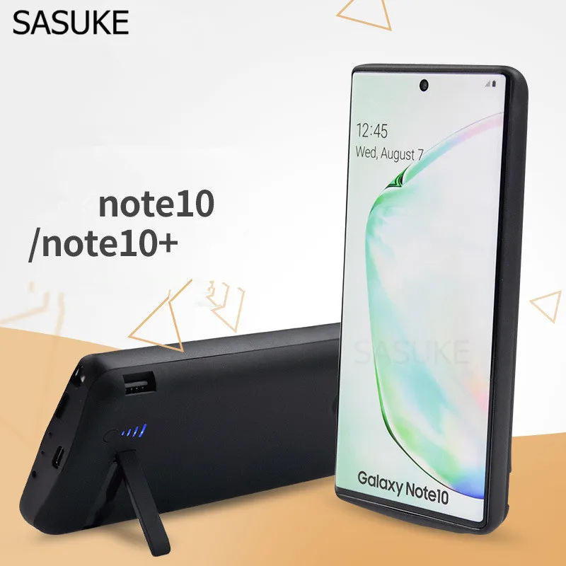 5000mAh 6000mAh Battery Charging Case For Samsung Galaxy Note 10 Pro Full Cover Power Bank Cover with Stand For Galaxy Note 10