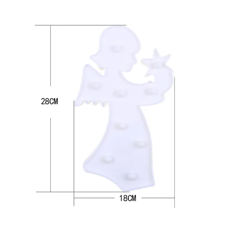 Creative Angel Fairy LED Night Light Lamp Battery Powered Lights Home Decor lampka nocna #4S03 (1)