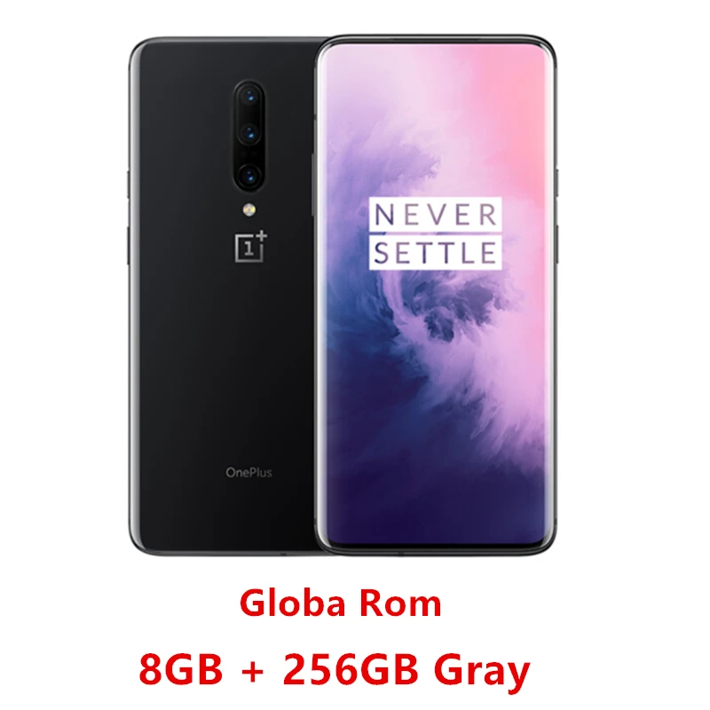 Глобальный Встроенная память Oneplus 7 Pro смартфон 6,67 дюймов 3120*1440 Android 9 Snapdragon 855 48,0 МП камеры ближняя бесконтактная связь(NFC) 5V 6A мобильного телефона - Цвет: 8GB 256GB Gray