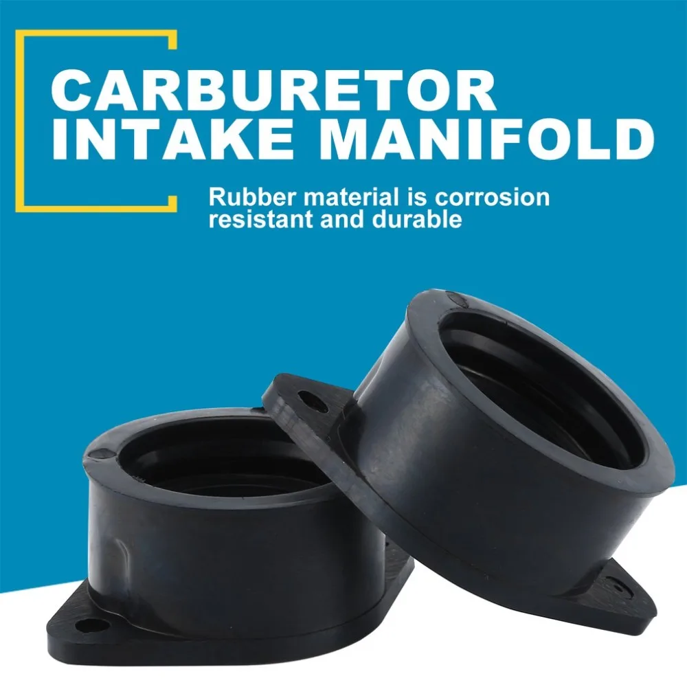 2X карбюраторы для воздушного фильтра многочисленные Carb изолятор для Kawasaki Kz440A Kz440B/G идеально подходит для резинового Интерфейс