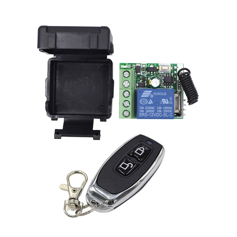 

Scimagic RF Transmitter 433 Mhz Remote Controls with Universal Wireless Remote Control Switch DC 12V 1CH relay Receiver Module