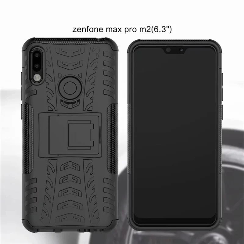 Противоударный жесткий бронированный чехол для телефона Asus Zenfone Max M2 ZB633KL тонкий Бампер Мягкий силиконовый чехол на заднюю панель Zenfone ZB633 633K