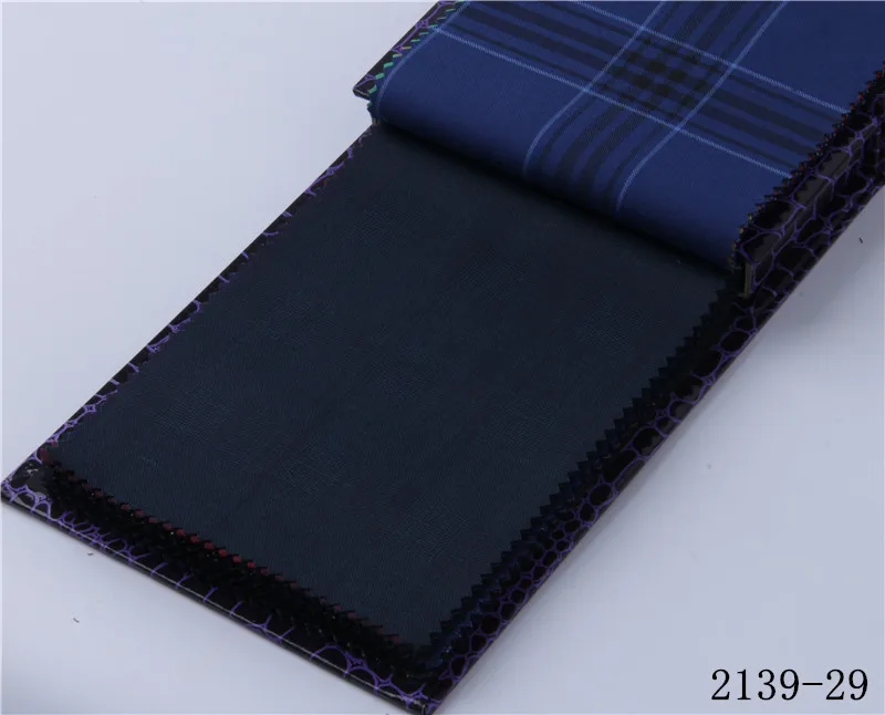 Мужской гардероб первой необходимости, приталенный подоконник, костюм, сделанный на заказ, темно-синий, подоконник в клетку, костюмы для мужчин, элегантный деловой костюм - Цвет: 2139-29