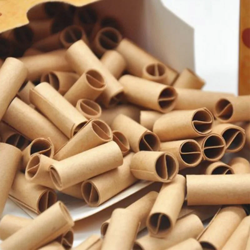 

150Pcs 6MM Practical Pre Rolled Natural Unrefined Cigarette Filter SmokingRolling Paper Tips 7MM Cigarette Paper Tobacco Paper