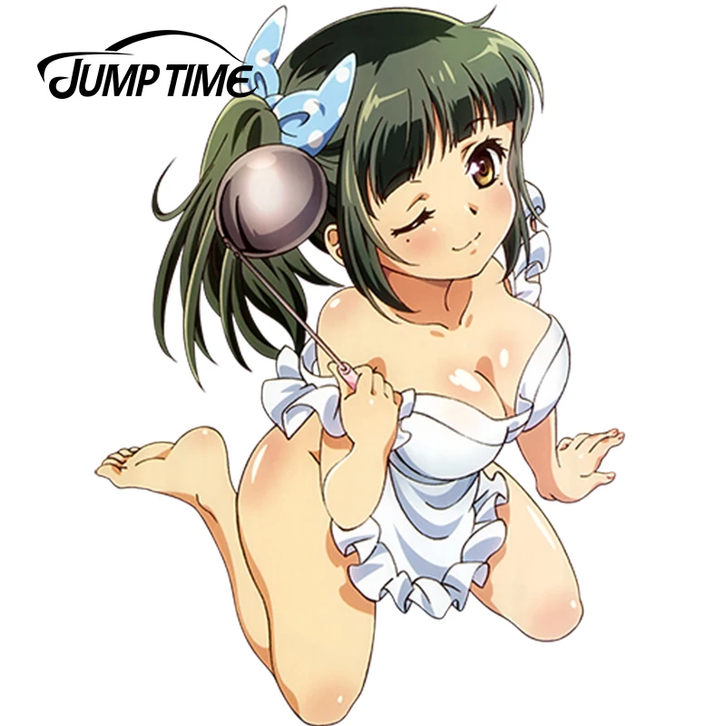 JumpTime 13cm x 9.5cm Kanojo ga Flag o Oraretara Shoukanji Kikuno Anime JDM Vinyl Car Sticker Window Wiper Decal | Автомобили и