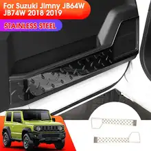 Audew 60x15 см Автомобильная дверь анти-удар протектор из нержавеющей стали авто анти-удар наклейки потертости для Suzuki Jimny JB64W JB74W