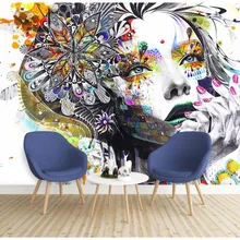 Обои на заказ, фотообои, нарисованный вручную эскиз, индивидуальное искусство, абстрактный Аватар, Фреска, фон, украшение стены, живопись