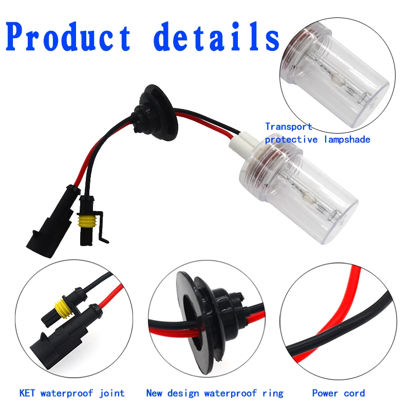 SUKIOTO 70W Xenon HID Bulb Lamp 12V High Power Fast Bright Xenon D2H H1 H3 H7 H8 H11 9005 9006 Car Retrofit Headlight Bulb (2)